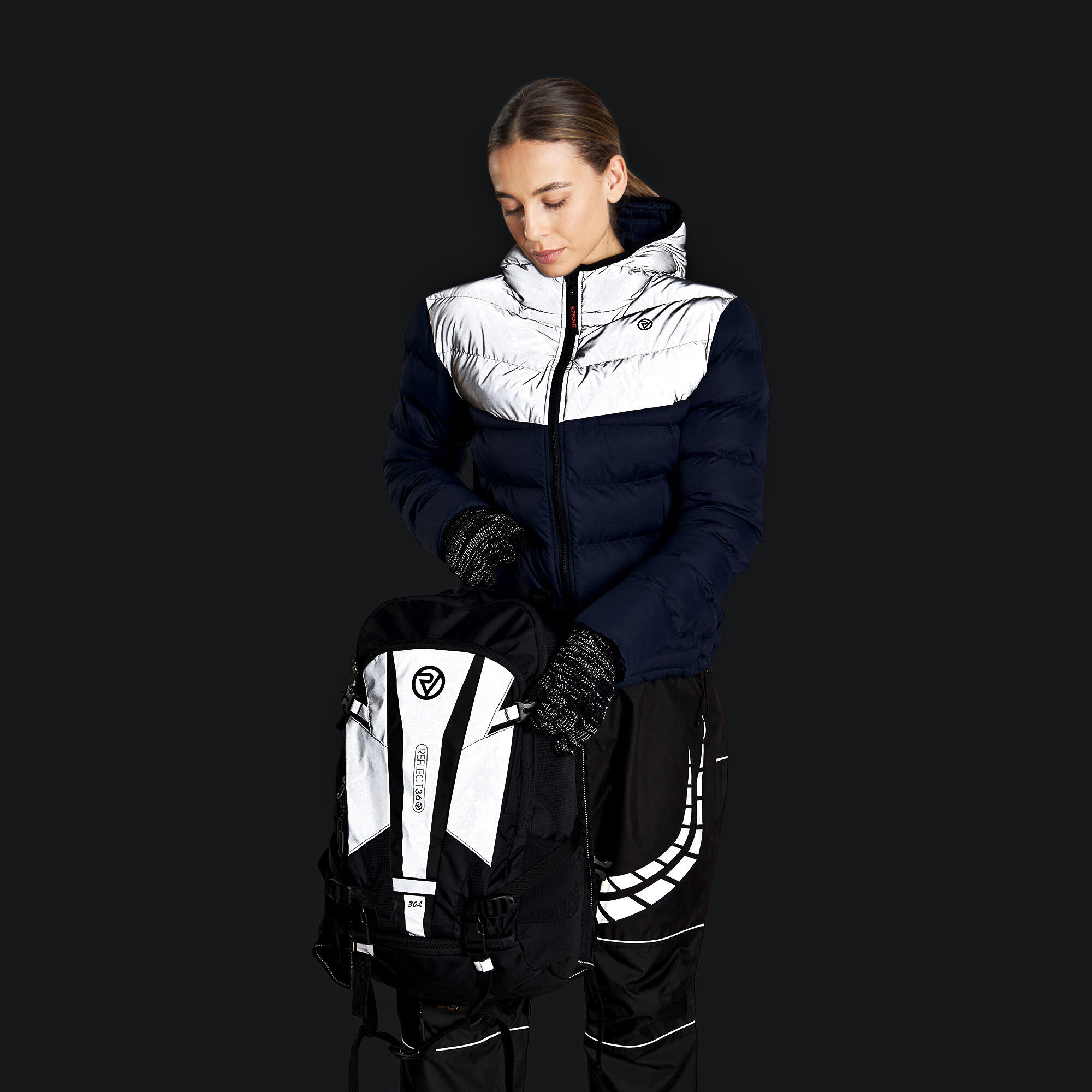 Proviz REFLECT360 Explorer Women's Reflective Hooded Synthetic Down Jacket 5/7
