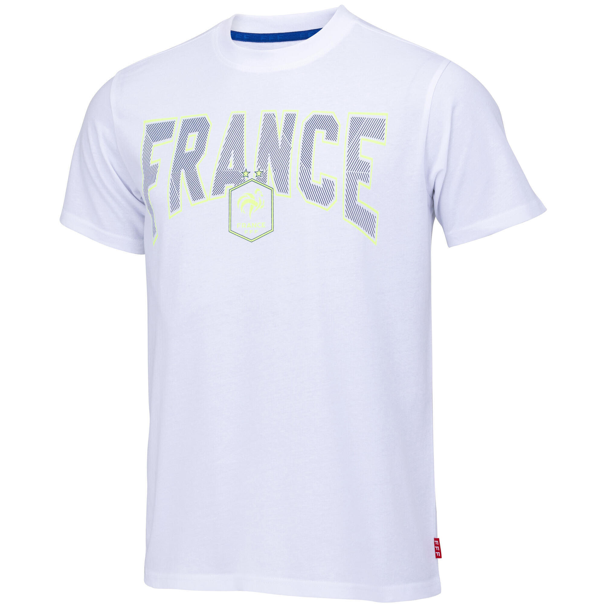 Fff - T-shirt Fff - Collection Officielle Equipe De France De Football - T-shirt Manches Courtes - Blanc - 52 2xl - Decathlon