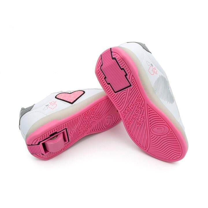 Sapatilhas com Rodas BREEZY ROLLERS LED 2195670 rapariga branco/rosa