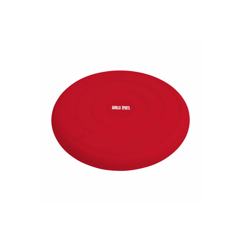 Pernă cu aer roșie pentru fitness, inclusiv pompă de aer