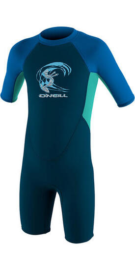 2024 O'Neill Enfants Reactor 2mm Back Zip Shorty Combinaison Néoprène - Slate /