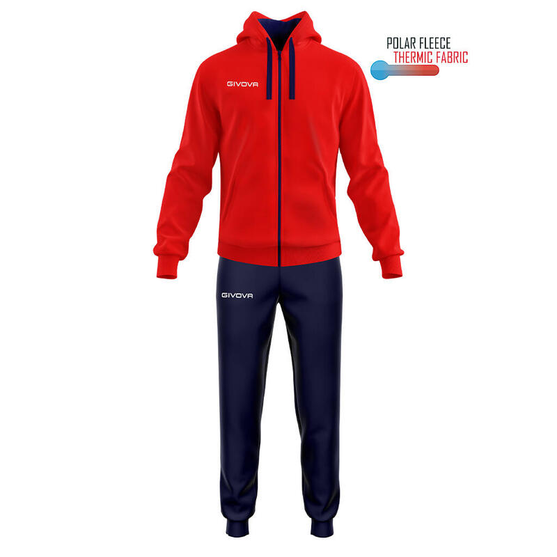 Tute complete uomo givova rosso/blu