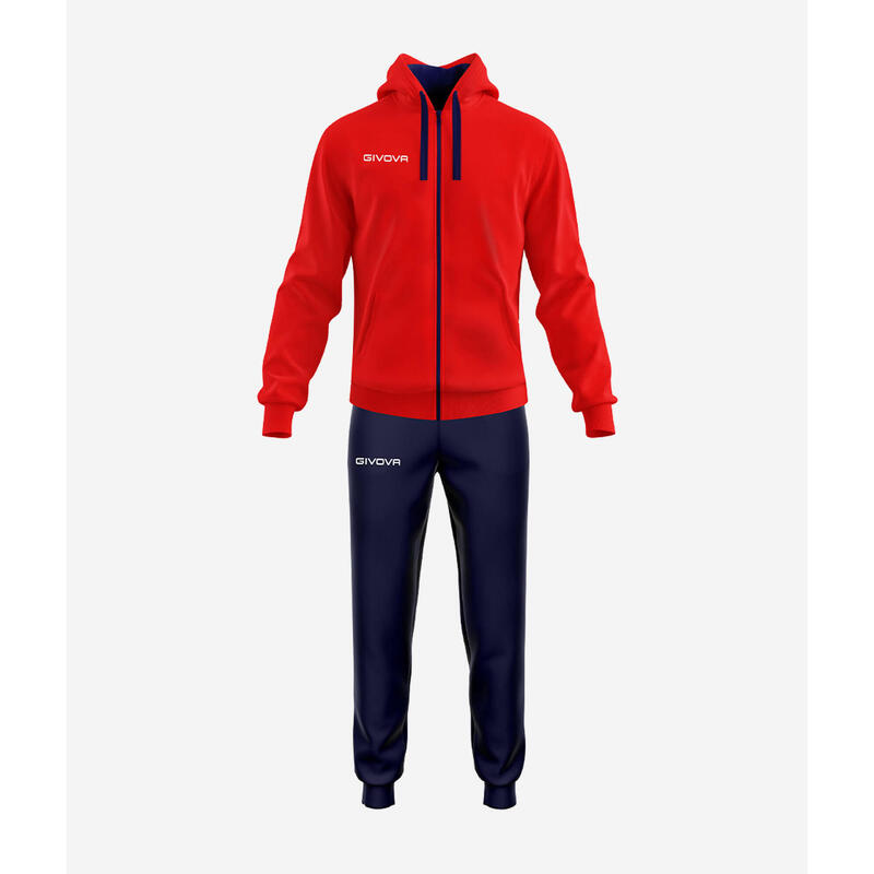 Tute complete uomo givova rosso/blu