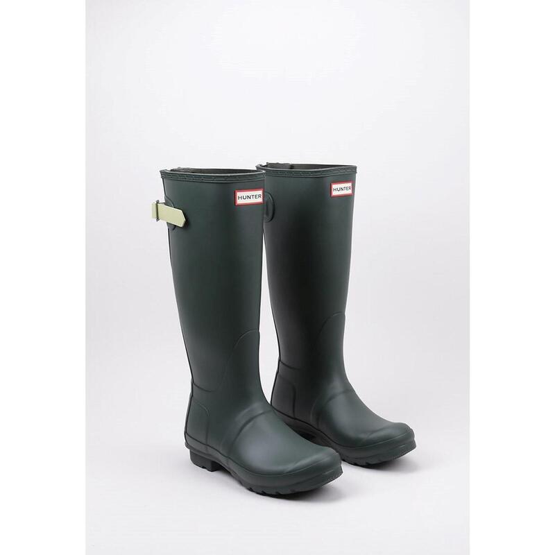 Botas de agua Mujer vela Hunter Original Back AdjustableL Verde