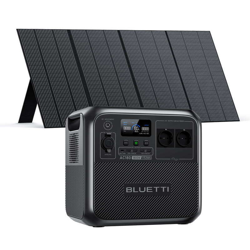 BLUETTI AC180+PV350 Generador Solar LiFePO4 de 1152Wh para Camping, Viajes