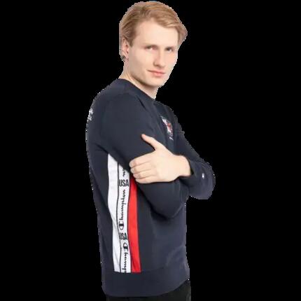 Sweat sans capuche homme Champion USA Bleu foncé