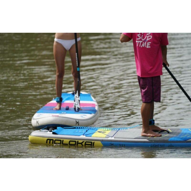 Light Air All Round 11’2″ X 32″ RDS Inflatable SUP Package - Blue/Grey