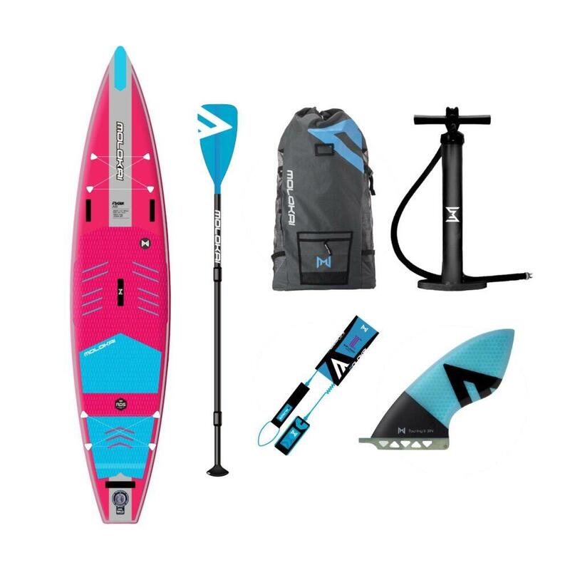 Finder Air Touring 11’6″ X 30″ RDS Inflatable SUP Package - Pink