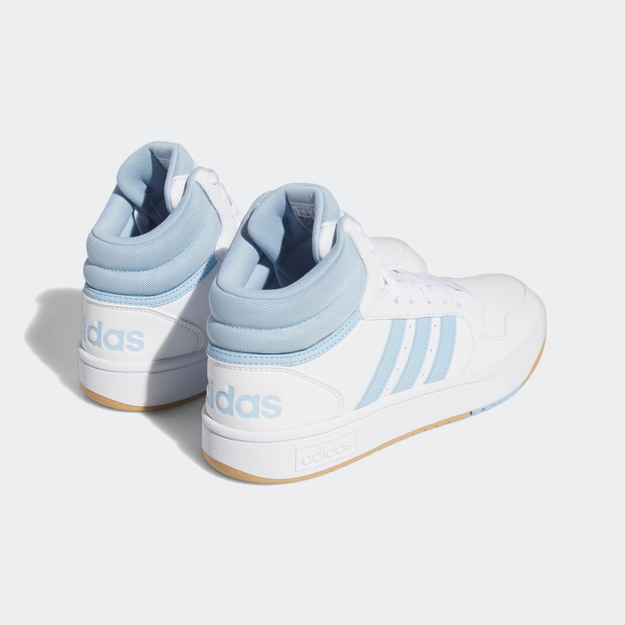 REFURBISHED WOMENS ADIDAS MID HOOPS 3.0 SHOES - WHITE - A GRADE 5/7