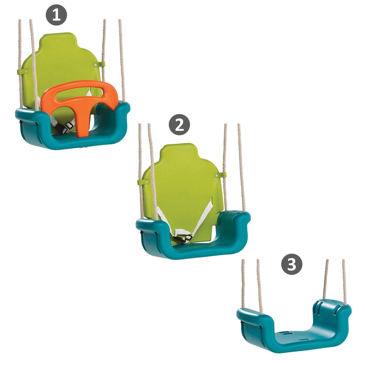 KBT AXI Seggiolino in plastica 3 in 1 per bambini da 12 a 36 mesi