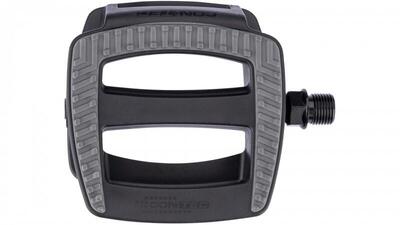 Contec quick classic pedaal plat nylon 9/16" zwart/grijs