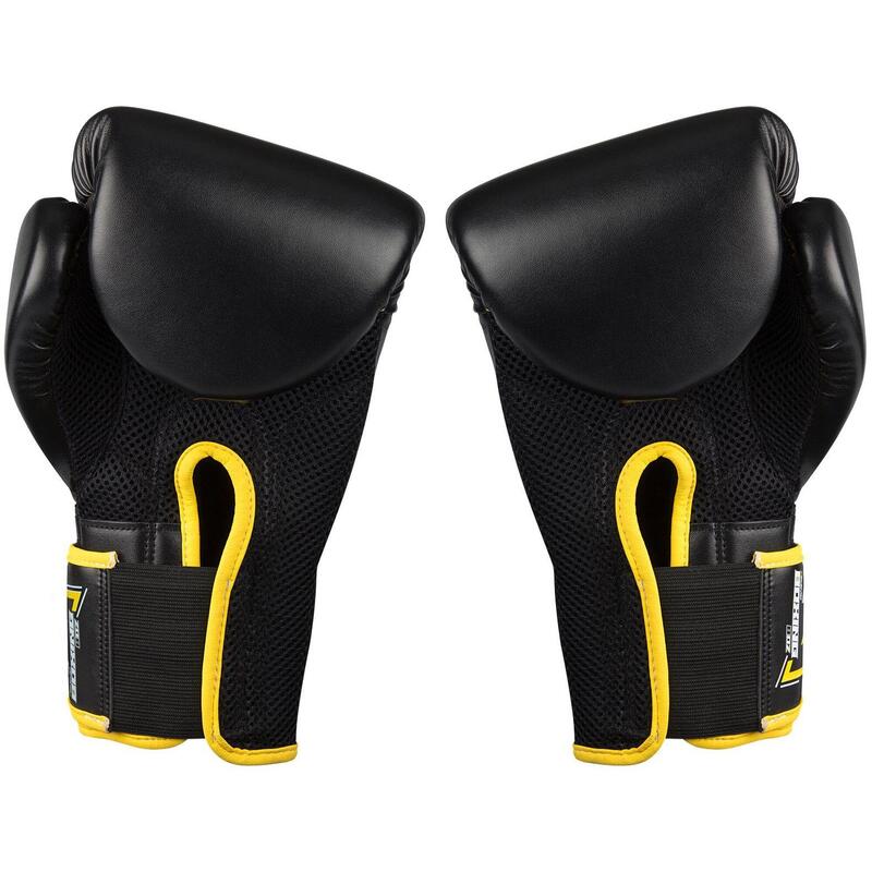Mănuși box Avento 8 Oz negru/galben