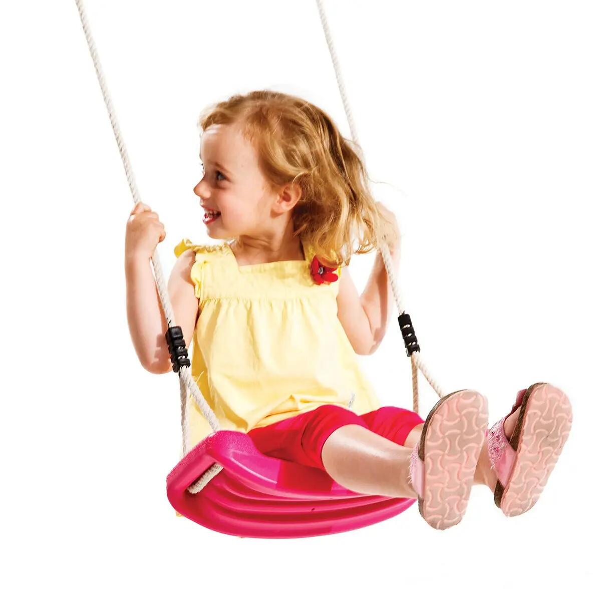 Kbt Schaukelsitz aus geblasenem Kunststoff PP-Seil Rosa 3/3