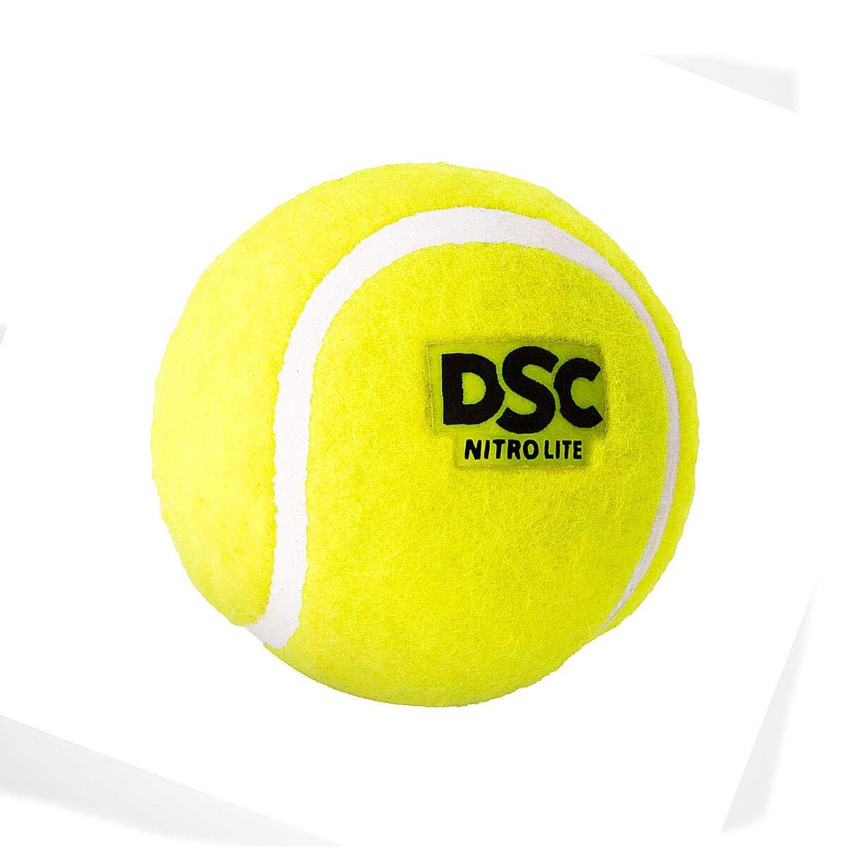 DSC Nitro Light Cricket Tennis Ball Pack of 12 4/5