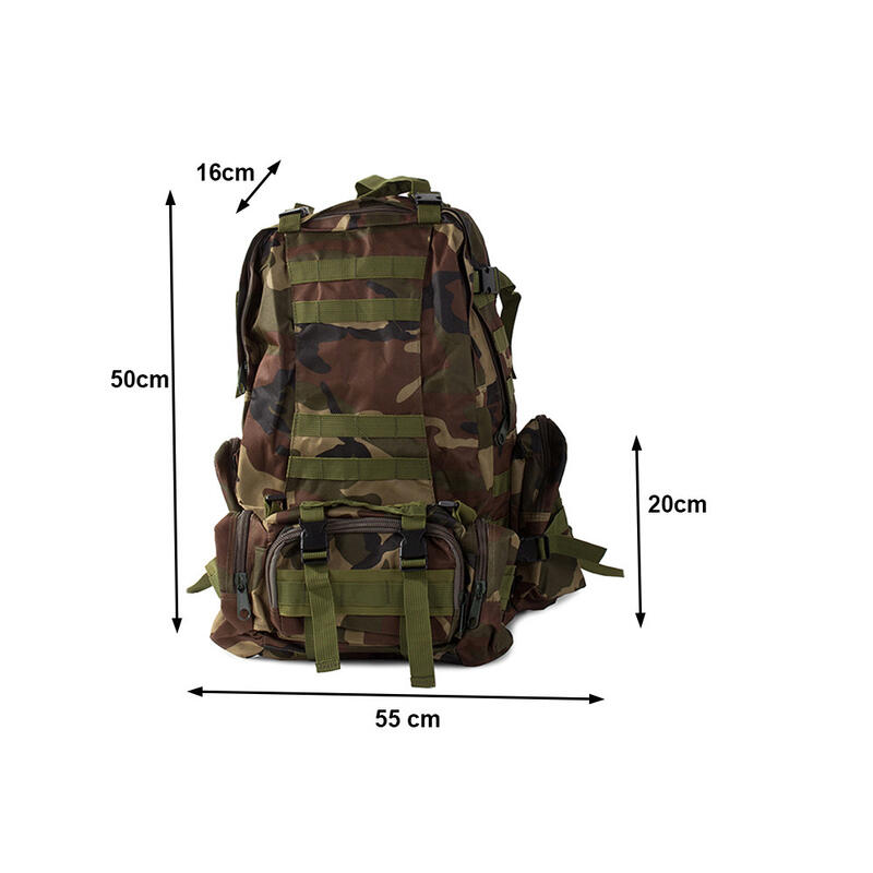 Sac à dos camouflage militaire tactique de survie 48.5L