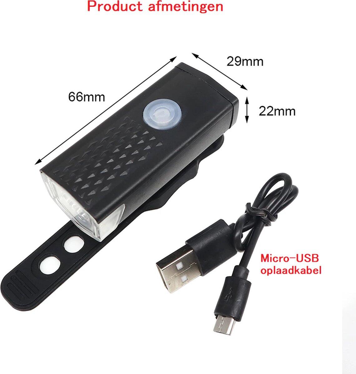LED Fietsverlichting Set - Voorlicht en Achterlicht - 300 en 20 Lumen 7/7