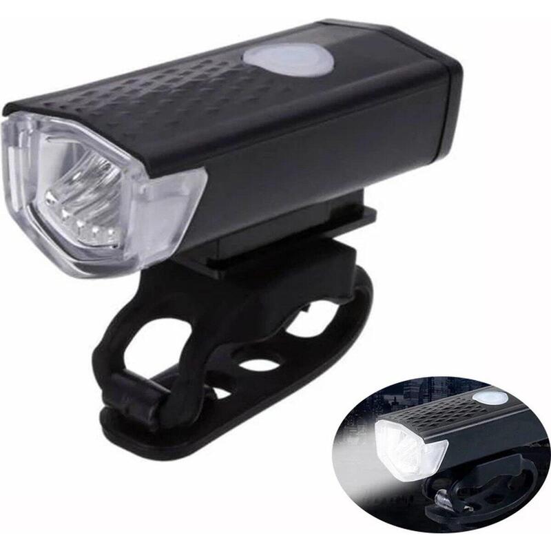 Kit d'éclairage LED pour vélo - Feu avant et feu arrière - 300 & 20 Lumens