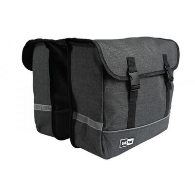 Fietstassen dubbel elektrische fietsen waterdicht - 35l grijs