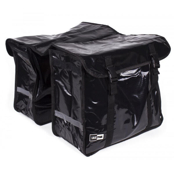 BENSON 46L Panniers Doppio Nero Donna/Gentlemen's Cycle Bag Ebike