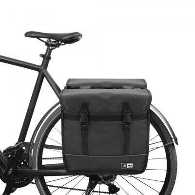 Fietstassen dubbel elektrische fietsen waterdicht - mat zwart - 35l