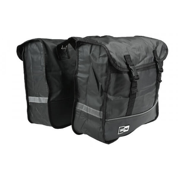 Genți duble, impermeabile, pentru biciclete electrice - Negru mat - 35L
