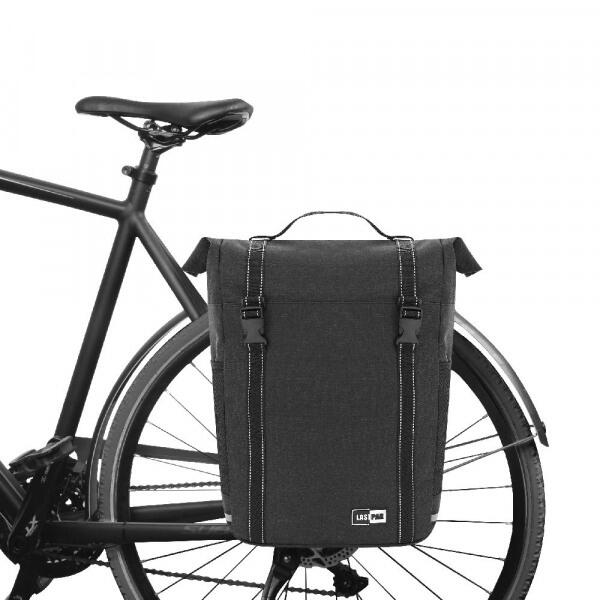 Fietstas Enkel Elektrische Fietsen Waterdicht - Zwart - 15L 2/6