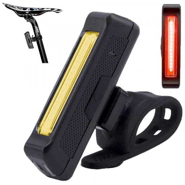 Feu arrière de vélo - 100 lumens - LED USB Rechargeable