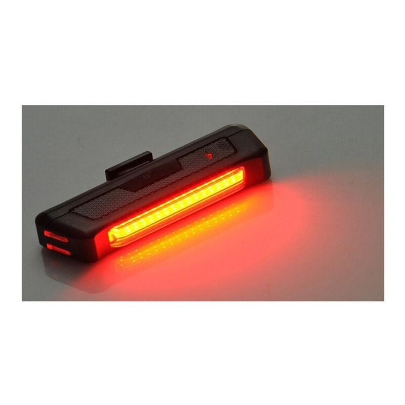 Feu arrière de vélo - 100 lumens - LED USB Rechargeable