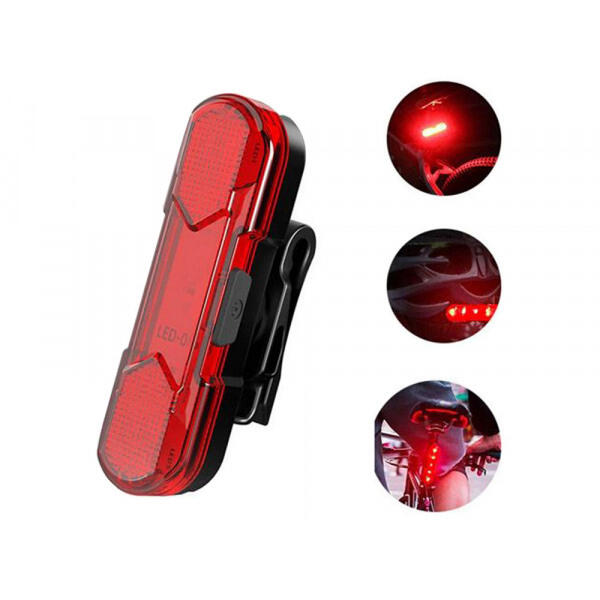Luces LED USB recargables para bicicleta: delantera y trasera. 2/7