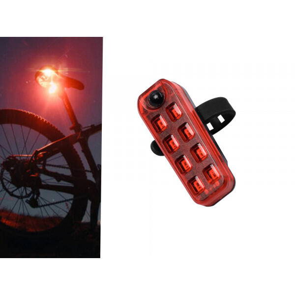 Feu arrière LED pour vélo rechargeable par USB