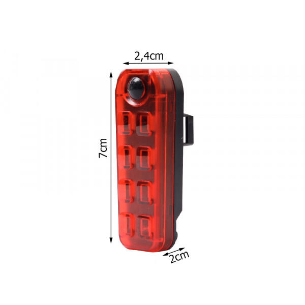 Feu arrière LED pour vélo rechargeable par USB