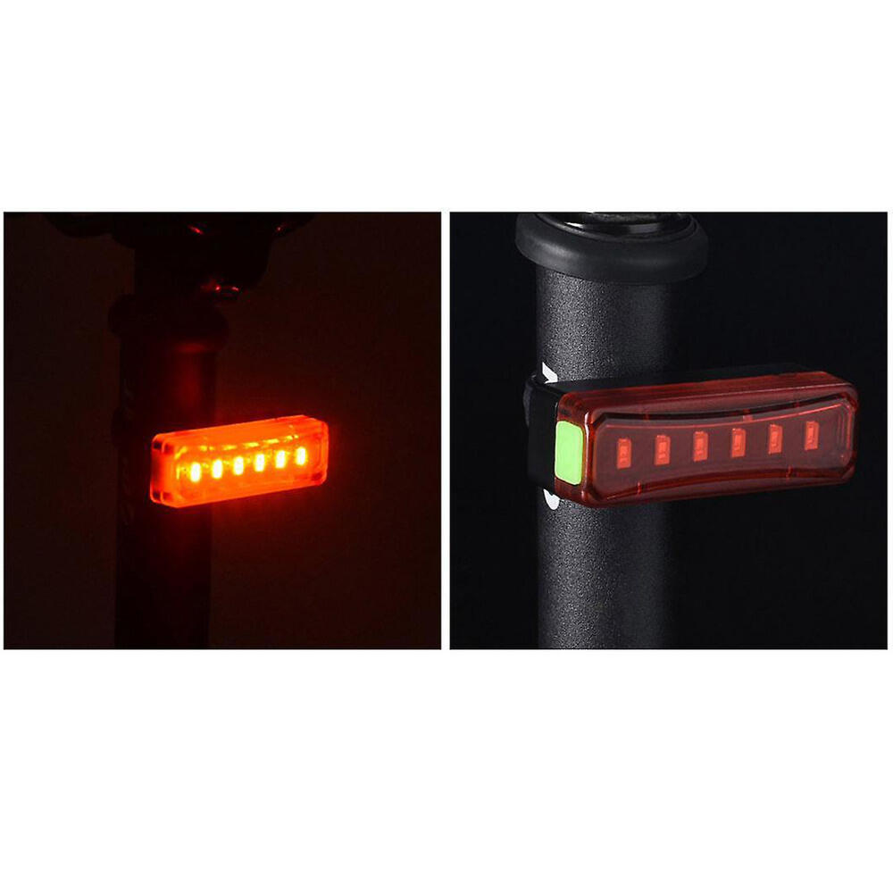 Fietslamp Achterlicht Rood - LED Fietsverlichting USB Oplaadbaar 3/7