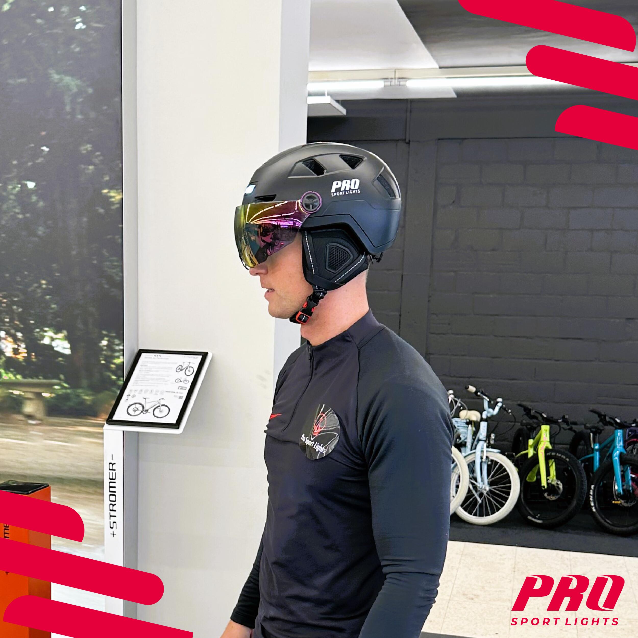 Fahrradhelm mit Visier & Ohrenschützer Speed Pedelec Helm - NTA8776 4/7