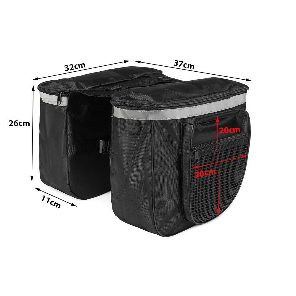Sacoches Double 28L Noir VTT/Vélo de course/Ville 5/7