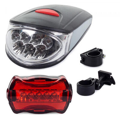 Fietsverlichting set koplamp en achterlicht led - batterijen