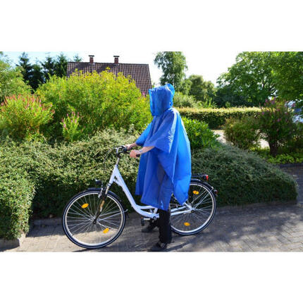 Regenponcho Blau Fahrrad/Universal