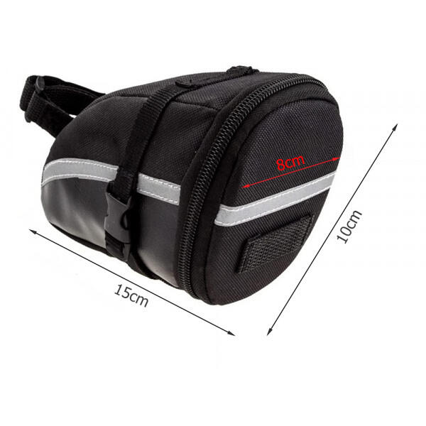 Fahrradtasche Satteltasche 1,2 Liter schwarz Mountainbike/Rennrad |  Decathlon
