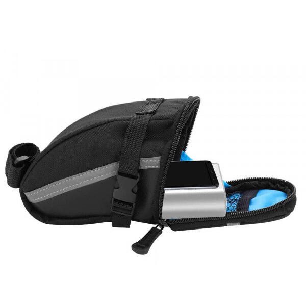 Sacoche de selle 1.2 Litres Noir VTT/Vélo de course 2/7