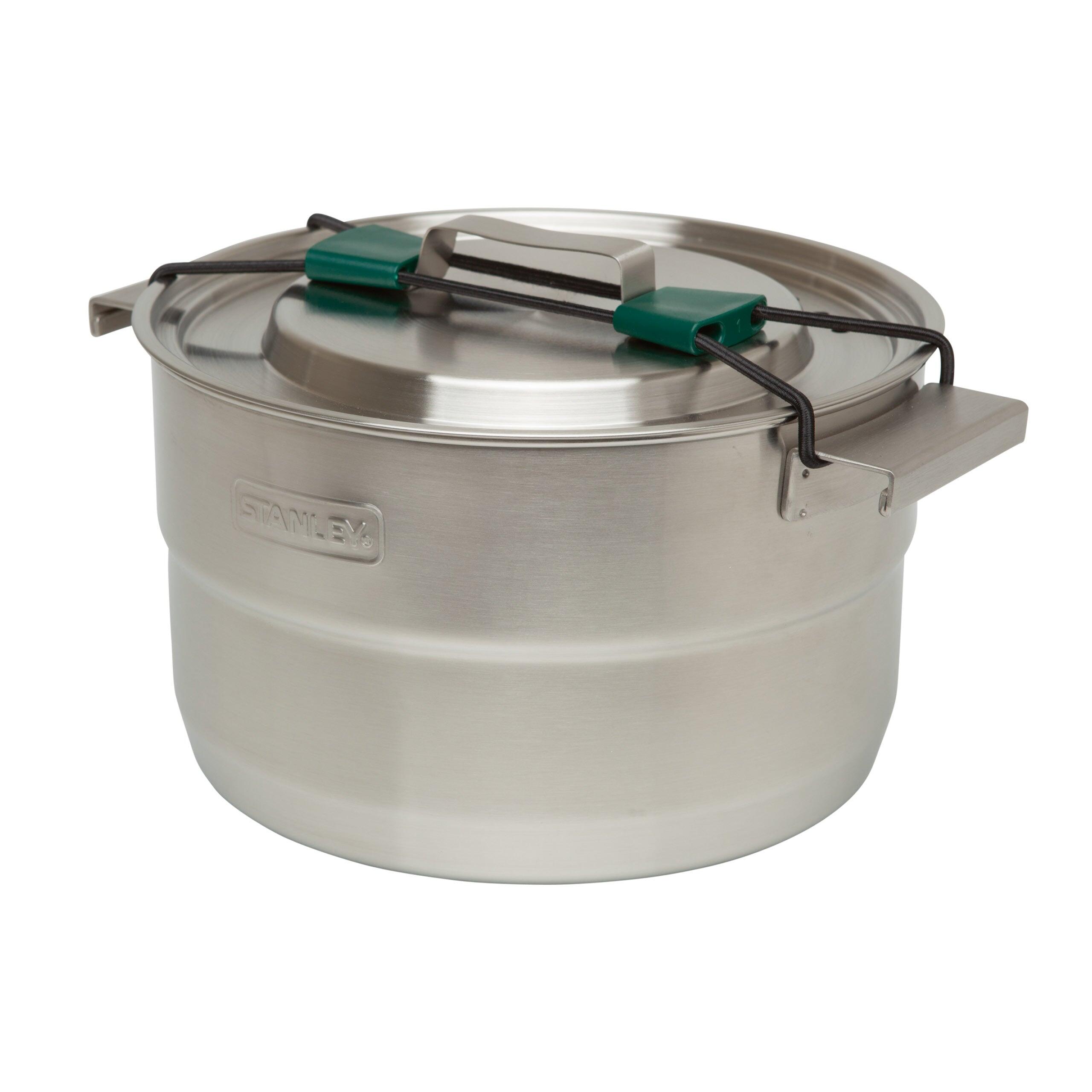 STANLEY Set Da Cucina Camp Leggera - Gavetta Da Campeggio Inox - Set Pentole - 4 Persone