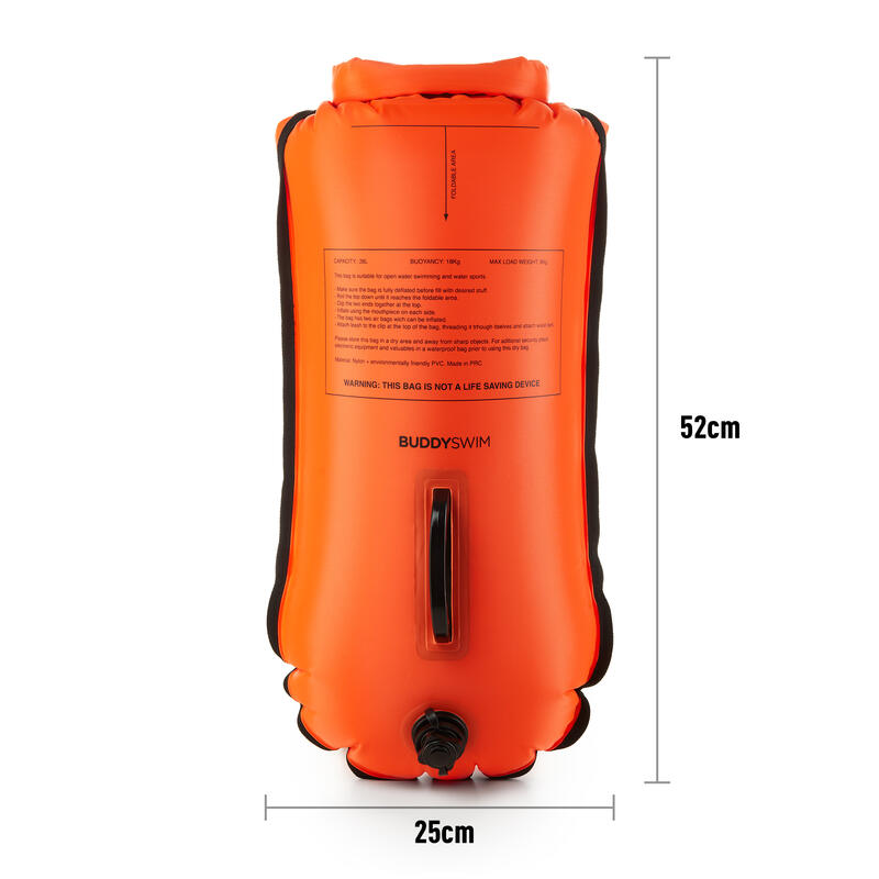 Bouée de natation en eau libre de 28 litres et de natation. BUDDYSWIM Decathlon