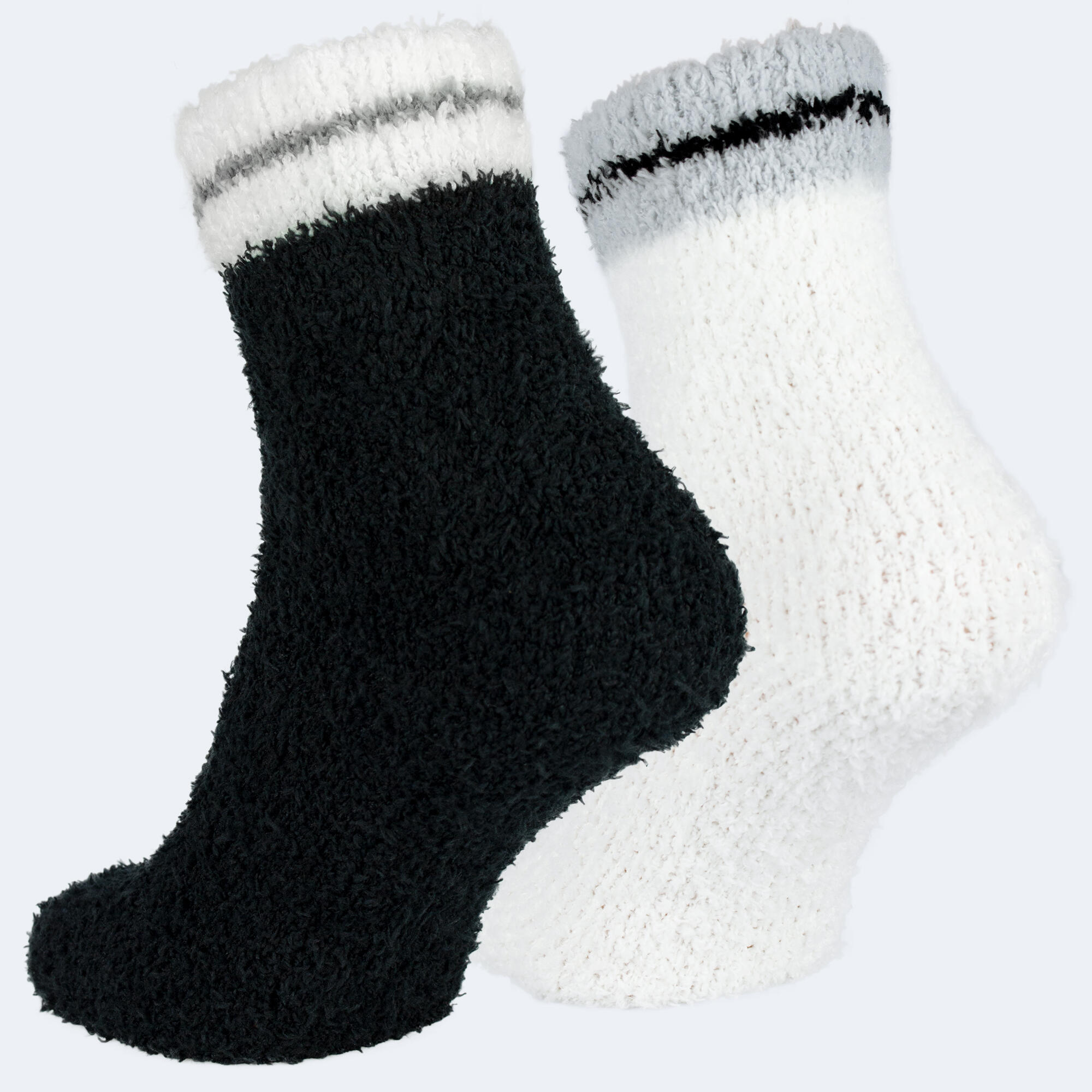 Cozy socks | Women | 2 pairs | One size | Black/White