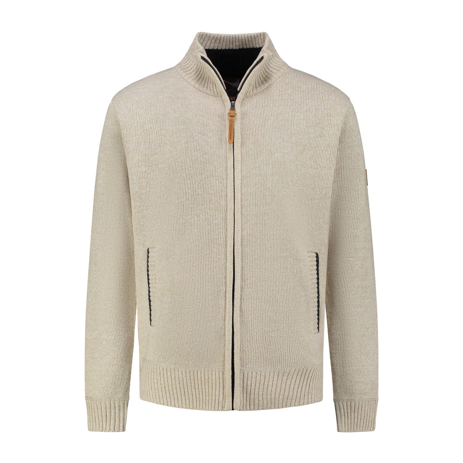 Mgo - Mgo Pine Cardigan - Veste Polaire Chaude - Hommes - Pull - Beige - 2xl. - Decathlon