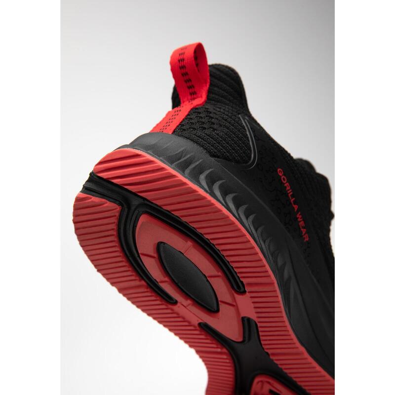 Chaussures de course - Milton - Noir/Rouge