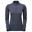 Dart Zip Neck Women's Long Sleeve Quick Dry T-shirt - Blue