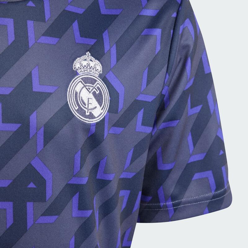 Camiseta de niños de Calentamiento Real Madrid 2023-2024 adidas