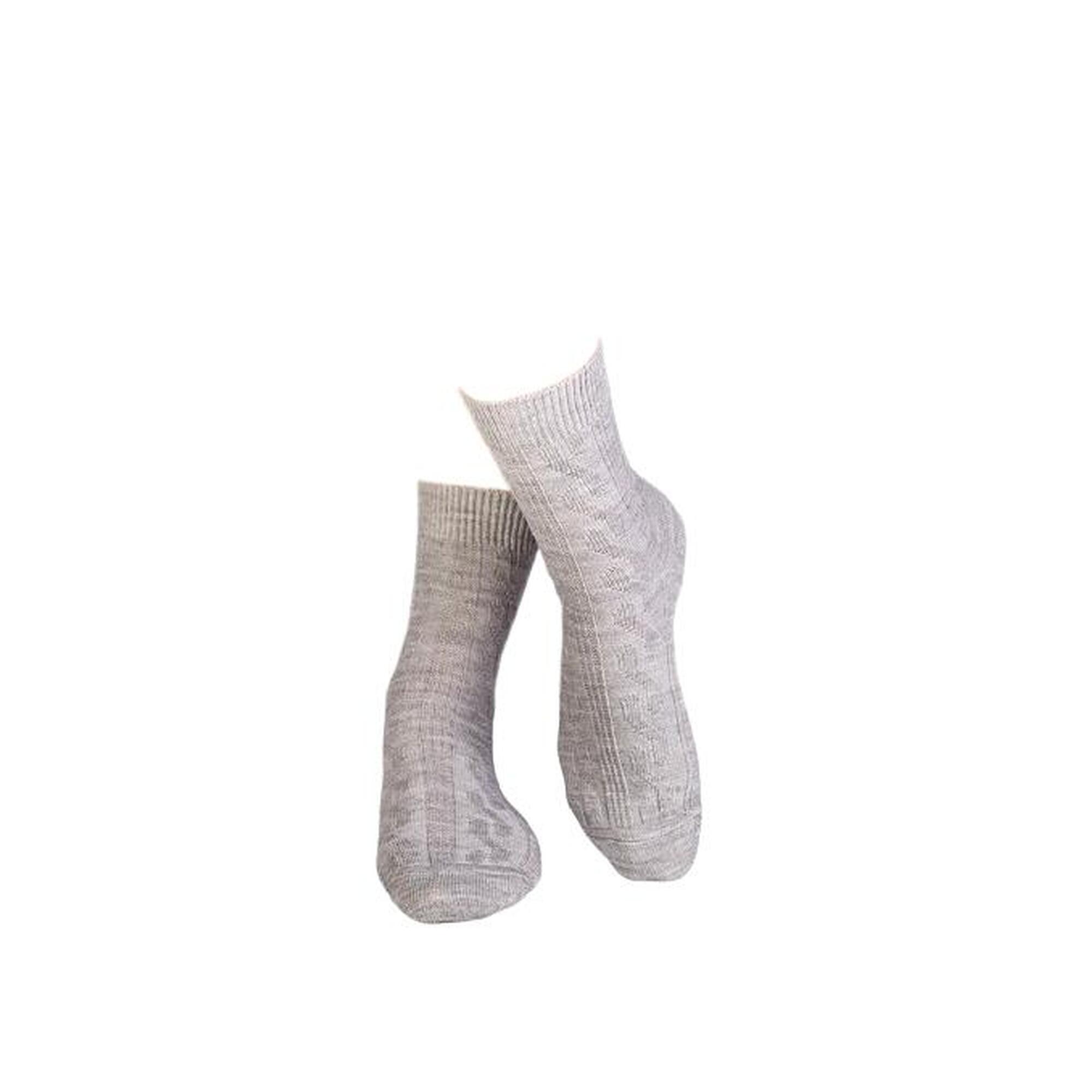 Sosete antibacteriene din lana merino Warm Grey, 35-38 EU