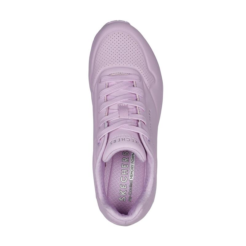 Zapatillas Deportivas Caminar Mujer Skechers 177125_LAV Rosas con Cordones