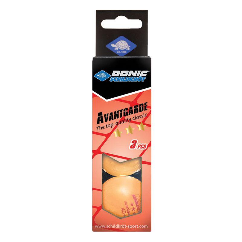 Donic Tischtennisbälle Avantgarde 3* 40+ 3 Stück orange 2/3