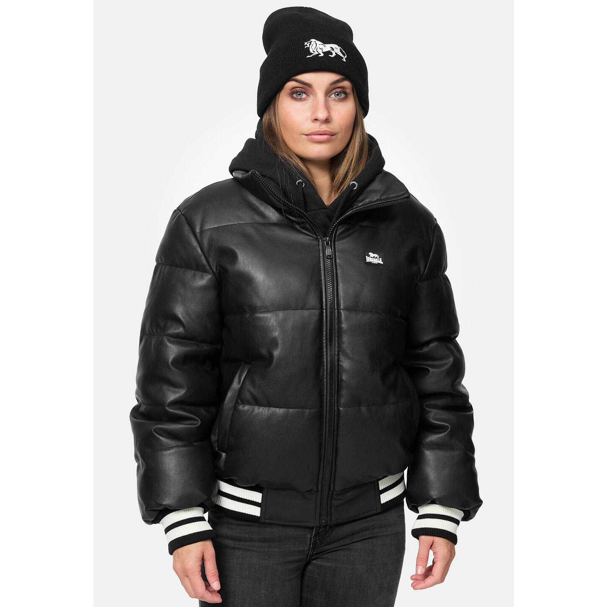 Lonsdale - Parka Femme Lonsdale Hybrasal - Veste - Blanc|noir - Decathlon