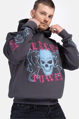 Benlee heren sweater met oversized capuchon pantera hd